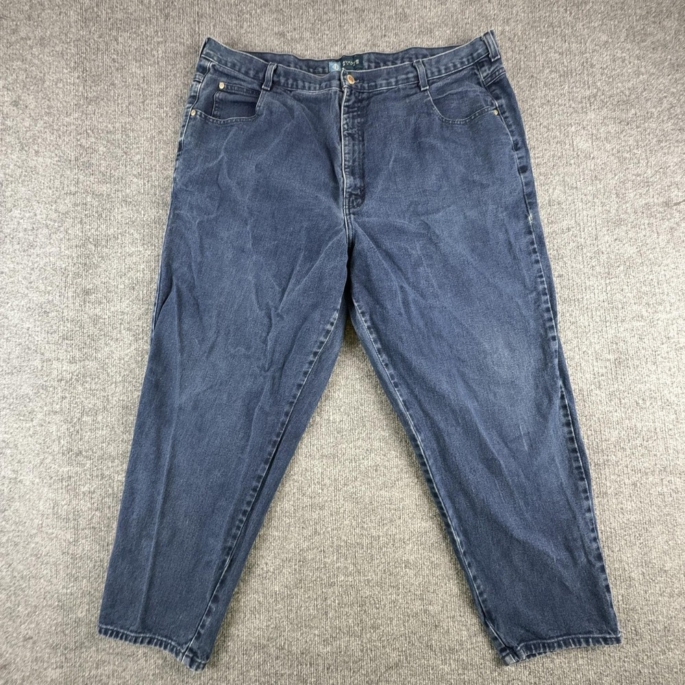 Avenue Blues Jeans Womens 24 Petite Medium Wash‎ High Rise Relaxed Tapered
